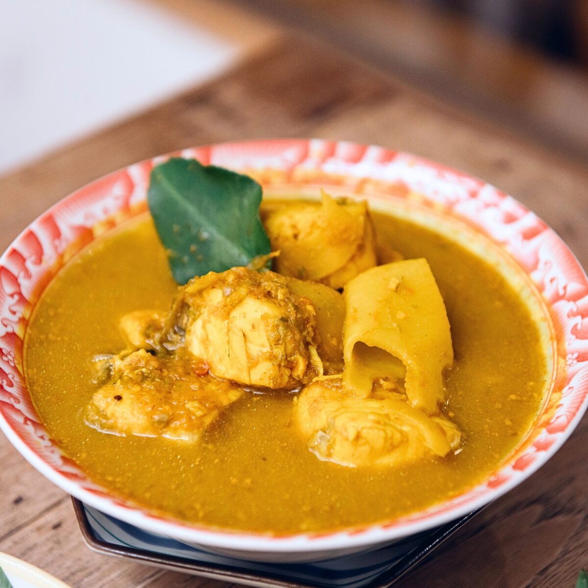 Yellow-Orange Curry, Sea Bass